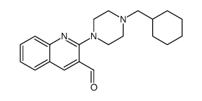 2-[4-(cyclohexylmethyl)piperazin-1-yl]quinoline-3-carbaldehyde结构式