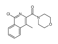 (1-chloro-4-methylisoquinolin-3-yl)-morpholin-4-ylmethanone结构式