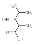 Propanoicacid, 2-[1-(1-methylethyl)hydrazinyl]-结构式
