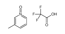 3-methyl-1-oxidopyridin-1-ium,2,2,2-trifluoroacetic acid Structure