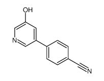 4-(5-hydroxypyridin-3-yl)benzonitrile结构式