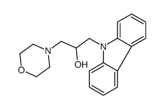 1-(9H-carbazol-9-yl)-3-morpholinopropan-2-ol结构式