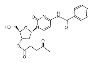 N4-benzoyl-3'-O-levulinyl-2'-deoxycytidine结构式