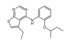 N-(2-butan-2-yloxyphenyl)-5-ethylthieno[2,3-d]pyrimidin-4-amine Structure