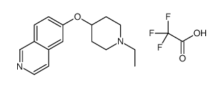 6-(1-ethylpiperidin-4-yl)oxyisoquinoline,2,2,2-trifluoroacetic acid Structure