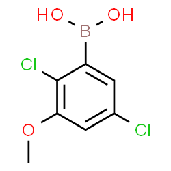 2,5-Dichloro-3-methoxyphenylboronic acid结构式