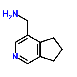 1-(6,7-Dihydro-5H-cyclopenta[c]pyridin-4-yl)methanamine结构式