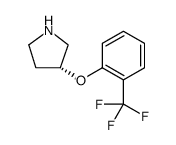 Pyrrolidine, 3-[2-(trifluoromethyl)phenoxy]-, (3R) Structure