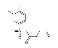 1-(3,4-dimethylphenyl)sulfonylhex-5-en-2-one结构式