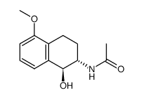 trans-2-acetamido-5-methoxy-1,2,3,4-tetrahydronaphthalen-1-ol Structure