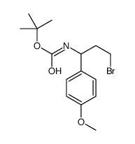 1-(Boc-amino)-3-bromo-1-(4-methoxyphenyl)propane Structure