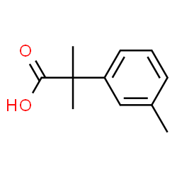 2-Methyl-2-(3-methylphenyl)propanoic acid structure