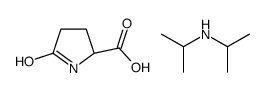 5-oxo-L-proline, compound with diisopropylamine (1:1) structure