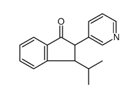 3-ISOPROPYL-2-(PYRIDIN-3-YL)-2,3-DIHYDRO-1H-INDEN-1-ONE结构式