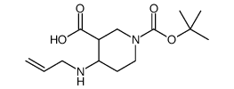 1,3-Piperidinedicarboxylic acid, 4-(2-propen-1-ylamino)-, 1-(1,1-dimethylethyl) ester Structure