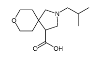 8-Oxa-2-azaspiro[4.5]decane-4-carboxylic acid, 2-(2-methylpropyl)结构式