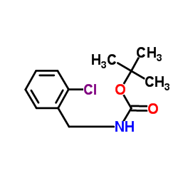 2-Methyl-2-propanyl (2-chlorobenzyl)carbamate结构式