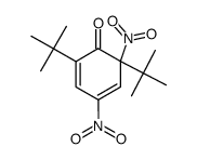 2,6-di-tert-butyl-4,6-dinitrocyclohexa-2,4-dienone Structure