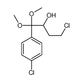 4-chloro-alpha-(2-chloroethyl)-beta,beta-dimethoxyphenethyl alcohol结构式