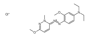 6-[[4-(diethylamino)-2-methoxyphenyl]azo]-3-methoxy-1-methylpyridazinium chloride结构式
