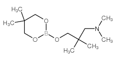 3-[(5,5-dimethyl-1,3,2-dioxaborinan-2-yl)oxy]-N,N,2,2-tetramethylpropylamine结构式
