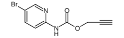 Carbamic acid, N-(5-bromo-2-pyridinyl)-, 2-propyn-1-yl ester Structure