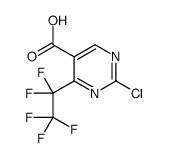 2-chloro-4-(1,1,2,2,2-pentafluoroethyl)pyrimidine-5-carboxylic acid Structure
