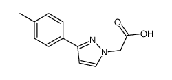[3-(4-Methylphenyl)-1H-pyrazol-1-yl]acetic acid Structure