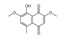 5-hydroxy-3,6-dimethoxy-8-methylnaphthoquinone结构式