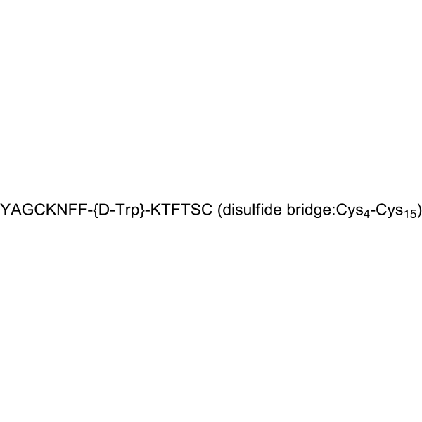 [Tyr0,D-Trp8] Somatostatin Structure