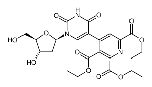 5-(2,5,6-tricarbethoxypyridin-4-yl)-2'-deoxyuridine Structure