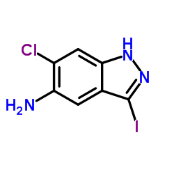 6-Chloro-3-iodo-1H-indazol-5-amine picture