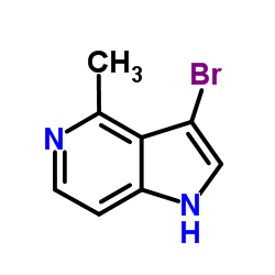 3-Bromo-4-methyl-1H-pyrrolo[3,2-c]pyridine结构式