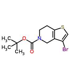 tert-Butyl 3-bromo-6,7-dihydrothieno[3,2-c]pyridine-5(4H)-carboxylate Structure