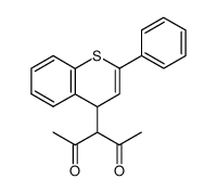3-(2-phenyl-4H-thiochromen-4-yl)-pentane-2,4-dione结构式
