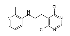 N-[2-(4,6-dichloro-5-pyrimidinyl)ethyl]-2-methyl-3-pyridinamine结构式