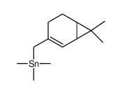 (7,7-dimethyl-4-bicyclo[4.1.0]hept-4-enyl)methyl-trimethylstannane结构式