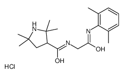 N-[2-(2,6-dimethylanilino)-2-oxoethyl]-2,2,5,5-tetramethylpyrrolidine-3-carboxamide,hydrochloride结构式
