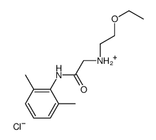 [2-(2,6-dimethylanilino)-2-oxoethyl]-(2-ethoxyethyl)azanium,chloride Structure