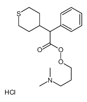 3-(dimethylamino)propyl 2-phenyl-2-(thian-4-yl)ethaneperoxoate,hydrochloride Structure