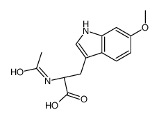 (R)-2-acetamido-3-(6-Methoxy-1H-indol-3-yl)propanoic acid Structure