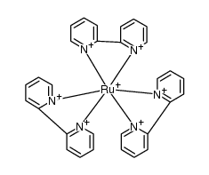 [Ru(2,2′-bipyridine)3]1+ Structure