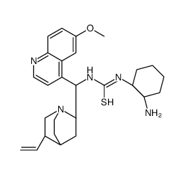 N-[(1R,2R)-2-氨基环己基]-N'-[(9R)-6'-甲氧基奎宁-9-基]硫脲结构式