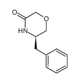 (5R)-5-(苯基甲基)-3-吗啉酮结构式