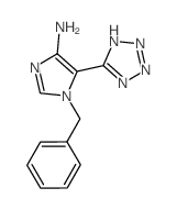 1H-Imidazol-4-amine,1-(phenylmethyl)-5-(2H-tetrazol-5-yl)- Structure