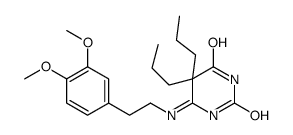 6-[2-(3,4-dimethoxyphenyl)ethylamino]-5,5-dipropylpyrimidine-2,4-dione Structure