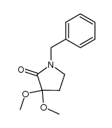 1-Benzyl-3,3-dimethoxypyrrolidin-2-one结构式