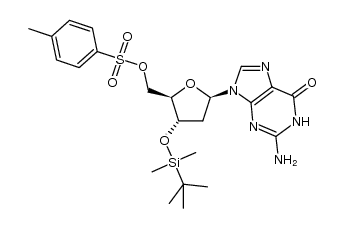 5'-O-tosyl-3'-O-tert-butyldimethylsilyl-dG Structure