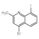 4-Bromo-8-fluoro-2-methylquinoline Structure