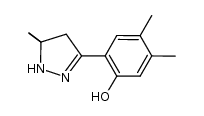 3-(2'-hydroxy-4',5'-dimethylphenyl)-5,5-dimethyl-2-pyrazoline Structure